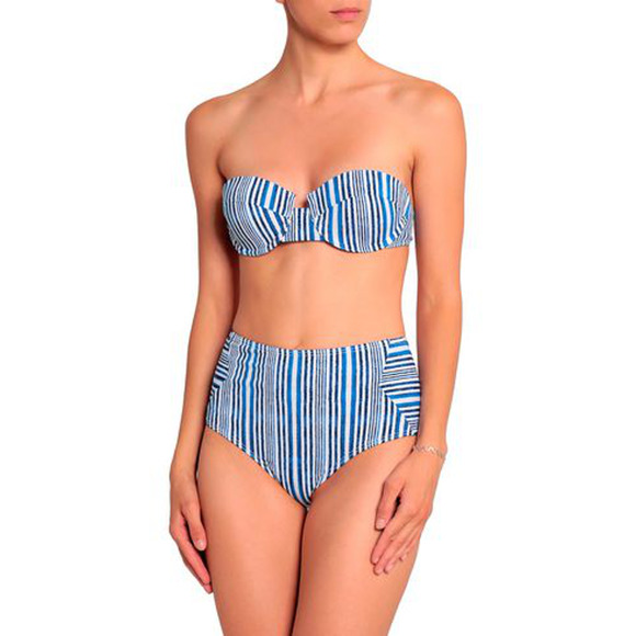 Tart Collections Underwire Bikini Top Blue Medium - Picture 1 of 6